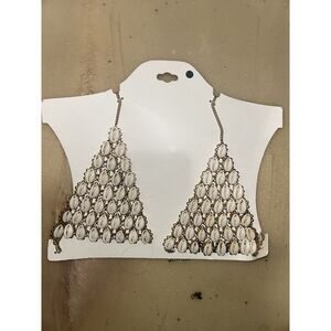 Forever 21 Cowrie Shell Statement bikini top Gold Tone NWT bralette bra